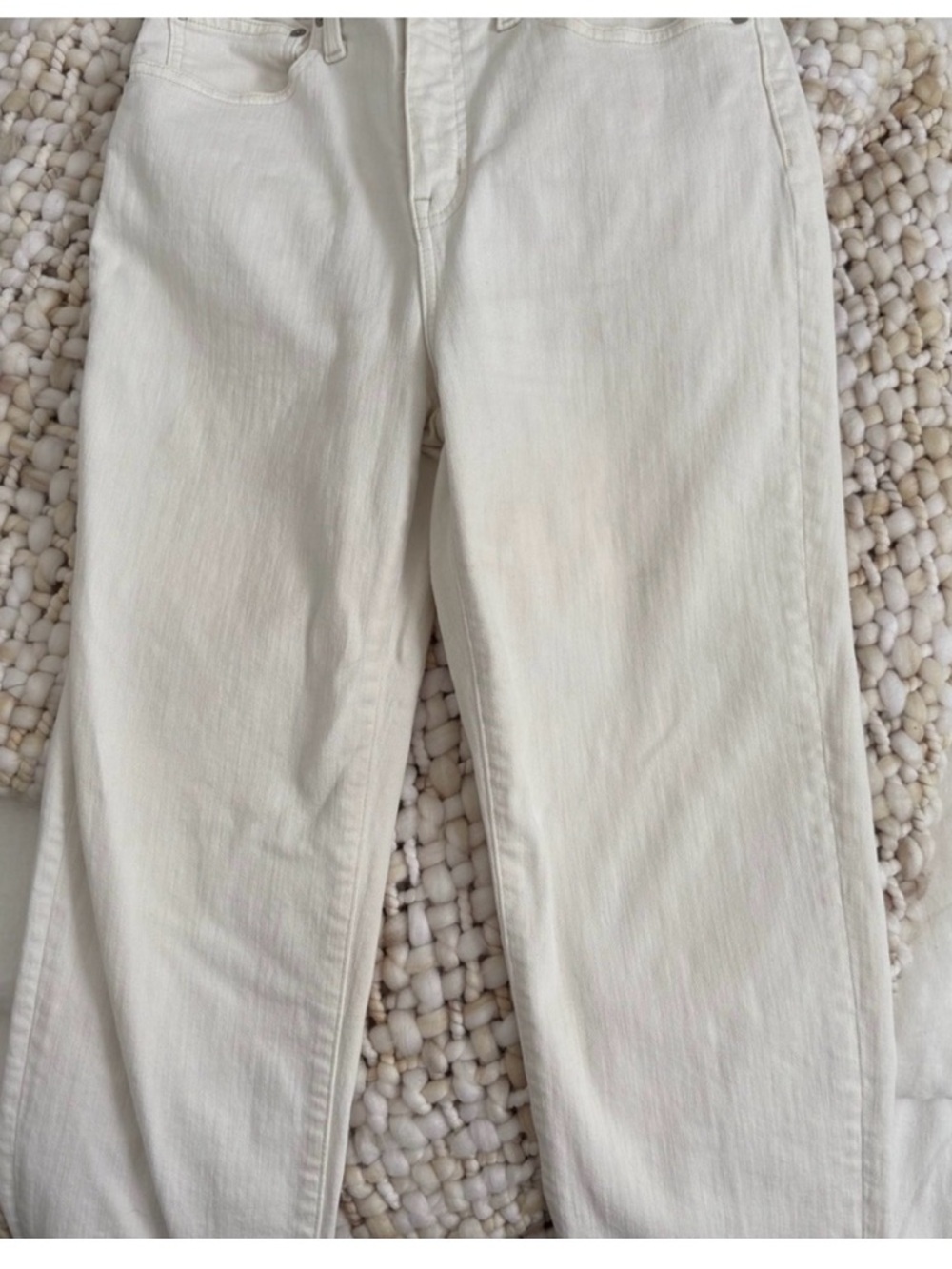 Madewell white Straight-Leg Jeans